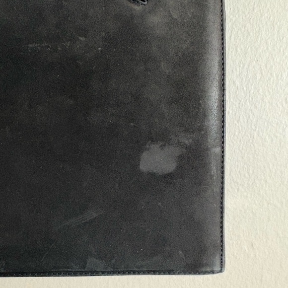 Vintage Salvatore Ferragamo Black Soft Leather/Suede Purse - Picture 3 of 15